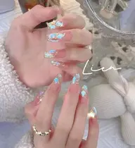🧸キラキラ氷ネイル|ベース選べます
