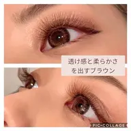 ブラウンボリュームラッシュ🌟330本🌟ふわふわ🌟シングルオフ、コーティング込み!