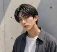 【✂️右側が流れにくい方に✂️】メンズカット×ニュアンスパーマ×除去剤トリートメント