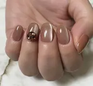 【マグネットワンカラー✨】ずっと見てたいビー玉＆キラキラ奥行き×Vカット[中]1本(+1000円で両手に)＋新規オフ無料