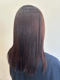 自然な仕上がり✨ダメージ抑えた縮毛矯正 カット無し