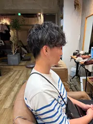 メンズカット+パーマ+トリートメント