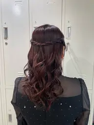 【✨指名限定クーポン✨🩷】結婚式のヘアセットで大人気🎶王道ハーフアップ👧🏻🪽🎀早朝8時から可能です！