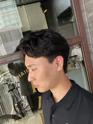 men's cut + perm🌀