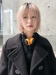 レイヤーボブカット+透明感カラー+トリートメント