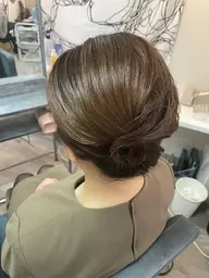 和装ヘアセット👘(夜会巻き、面のスタイル)