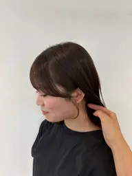 フロントカット + 流れる顔周りカット 🫐🫐