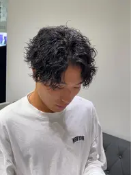 【王道パーマ🔥】メンズカット➕ツイストスパイラルパーマ➕前処理剤 【180分】