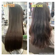 💖ツヤ・自然な仕上がり💖【カット】➕【髪質改善ストレート/縮毛矯正】➕【髪質改善トリートメント】