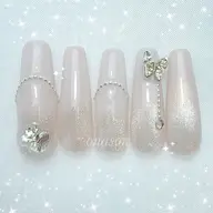 【ハンドオフあり】🧸アート90分/フレンチ/ミラーワンカラー🧸初回ソフトジェルオフ無料