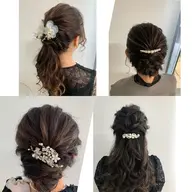 結婚式、二次会、4種類からチョイスアレンジヘアセット¥4500/東梅田/ヘアアレンジ/完全個室/簡単ヘアセット