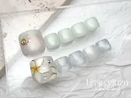minimo限定🌈フットシンプル(親指アート付き)オフ有り 🍇フットバス込み