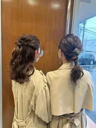 🤍特別な日のアップスタイル🤍