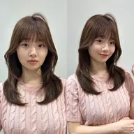 【レディース専用クーポン🙆‍♀️】韓国風全体カット+3Step髪質改善トリートメント💖