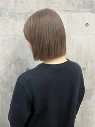 【ミニモ学割】＊明髪でも艶髪に♪ケアブリーチ＋髪質改善in ワンカラー＋クイックTR* ¥15900