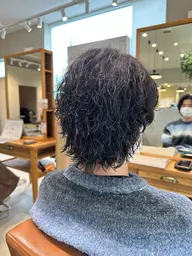 メンズカット+ツイストスパイラルパーマ