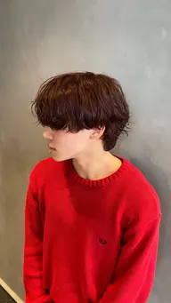 メンズカット+透明感カラー+トリートメント