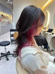 【オシャレさんに大人気💫🌈】インナーカラー🦄(ブリーチ込み)✨&カット&クイック髪質改善Tr
