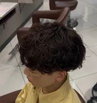 カット+シャドウパーマ