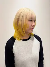 【+デザインカラー💎】ケアブリーチ+似合わせカット+カラー+バイカルテ5stepトリートメント