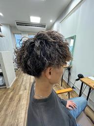 メンズカット＋ツイストパーマ¥5000