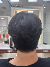 😎メンズカット＆ナチュラルパーマ＆Aujuaトリートメント