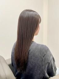 【縮毛矯正+カット+トリートメント】