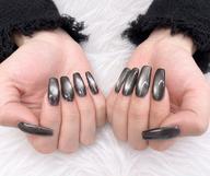 【オフあり】【チップ長さ出し10本】マグネットネイル🖤スカルプ、長さ出しオフは+1500