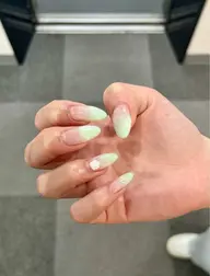 オフなし/グラデーション🎀ベースカラー無し(クリアの上からグラデーション)