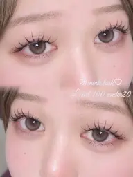 🎀中顔面短縮🎀上まつ毛マツエク80本+下まつ毛エクステ✨(コーティング込み)オフ+¥770