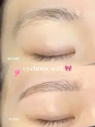 【15名様限定｜新メニュー記念】眉毛WAX＋間引き（メイク込み）🤍