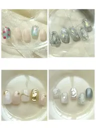 大人気🍭ハンド/オフ有無/ニュアンスアート4種/色、配置変更不可