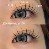 🌟LED×フラットラッシュ140本🌟オフなしの方はこちらを選択してください。