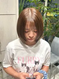 【👩🏼🍳ケア剤配合ダブルカラー🤍】(ケアカラー)+1stepトリートメント🫧