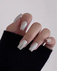 🩵【光沢感ある爪先に♪】《HAND》ミラーのワンカラー(※オフの有無をお知らせください♪）