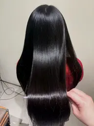 🌕【髪質改善+カラーも同時施術🙆♀️】🍯カット+カラー+TOKIO縮毛矯正+毛髪強化剤TR