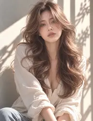 うる艶❣️透明感カラー+極潤TR(巻ける/地毛風/シャキンとしない自然な仕上がり/ストレート/ブリーチ矯正)