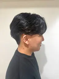 メンズカット+フェザーパーマ