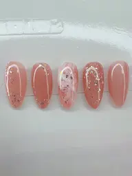 ハンドネイル ラメ✖️ニュアンス✨お好みのカラー変更可能💕