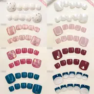 《フットネイル》【定額】ワンカラー/フレンチ/シンプルデザイン─約40種類から選択(他店様オフあり+1000円)