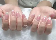 🎀【自爪オフあり・美フォルム・ケア込】 🎀 チークマグネットフレンチネイル!