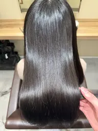 【髪質改善ストレート】酸性ストレー+艶カラー+カット+トリートメント⚡️