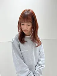 メンテナンスカット+カラー【暗髪カラー】【切りっぱなしヘア】【ミディアムヘア】【韓国ボブ】【レイヤーカット】【ボブ】
