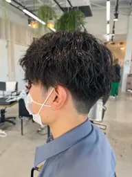 メンズカット+ツイストスパイラルパーマ