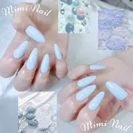 自爪💅 ワンカラー・ラメグラ・フラッシュ ¥5,000->¥4,000