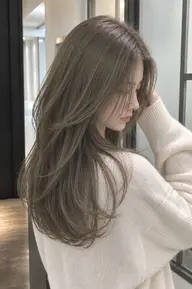 韓国風も🙆カット+イルミナカラー+Tr【ワンカラーで透明感を出したい方❇️】　　¥7,900