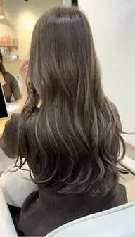うる艶カラー➕トリートメント　寒色系