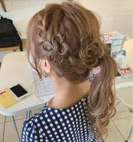 ヘアセット🎀(シンプルなセット.ハーフアップ.編みおろし.フルールヘアなどなんでもOK!)