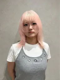 【🩵10.20代限定撮影モデル🩵】全頭ブリーチ+ワンカラー+補修トリートメント