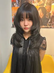 【🖤就活・実習応援🖤】黒髪カラー✨顔周りカット+¥1,000で追加OK🎀